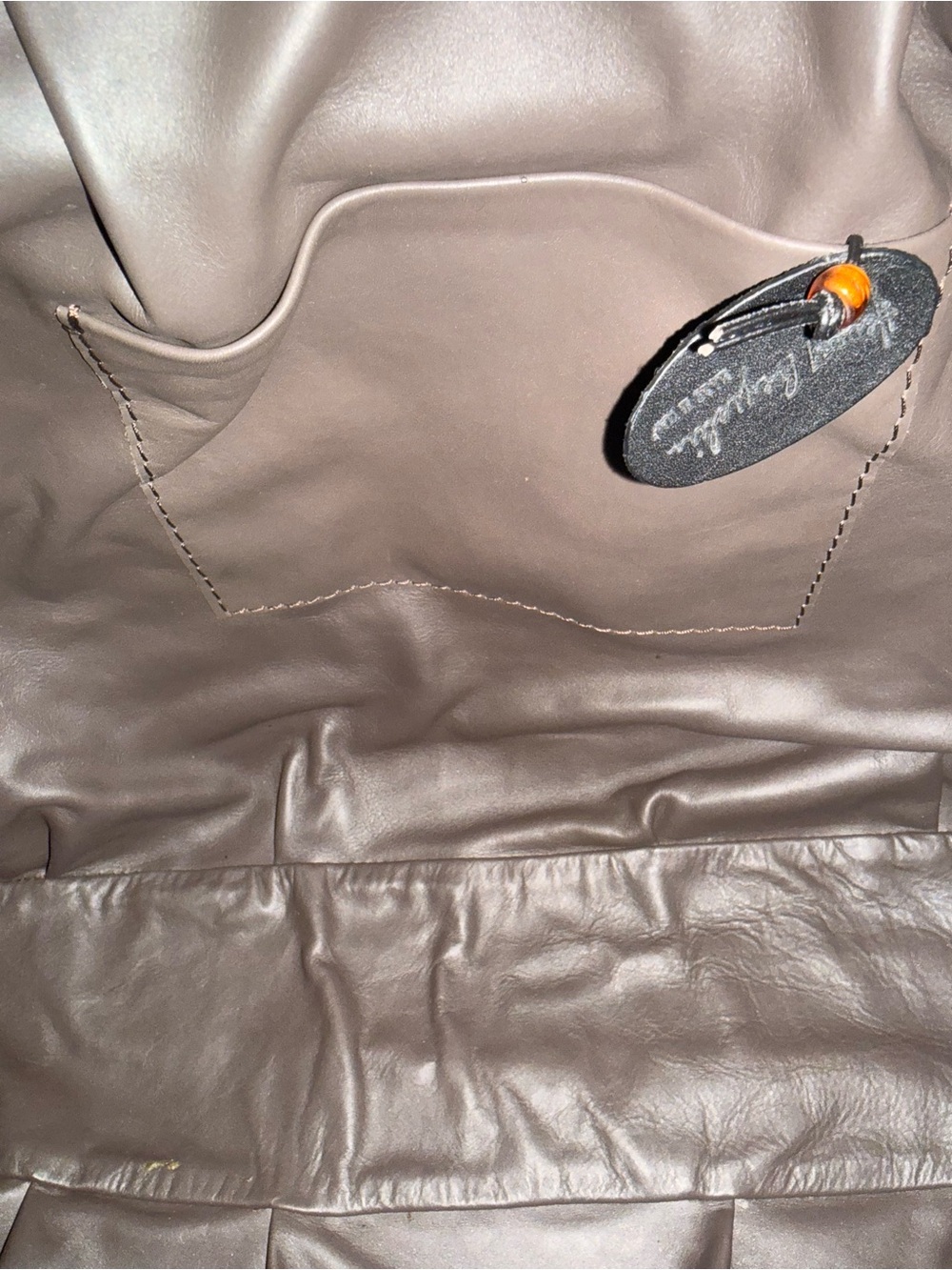 NWT - Henry Beguelin Croc-Embossed Artisan Shoulder Bag - Picture 11 of 12